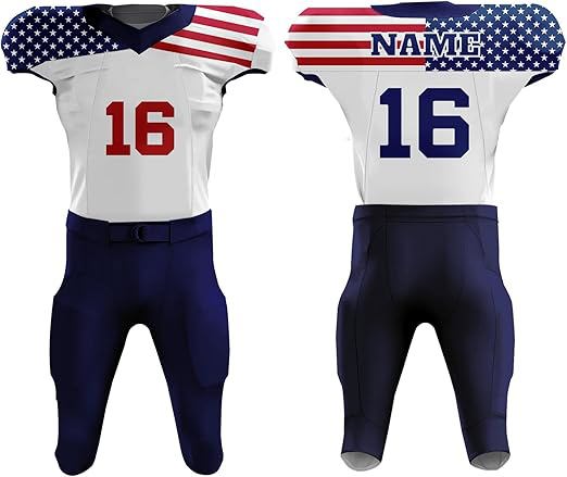Olive American football uniform
