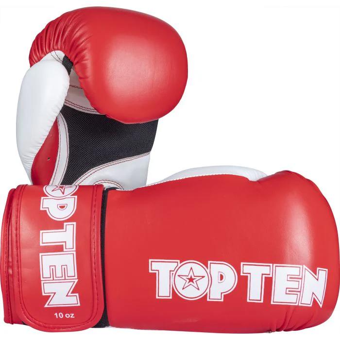 Pair of premium cowhide leather competition boxing gloves