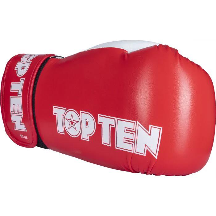 Hook-and-loop sparring gloves